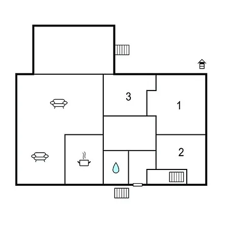 3 Bedroom Lovely In Prázdninový dům Strandby