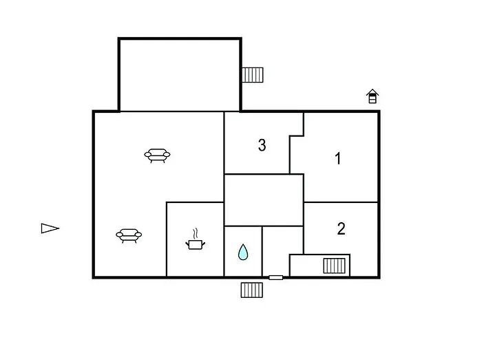 3 Bedroom Lovely In Hébergement de vacances Strandby